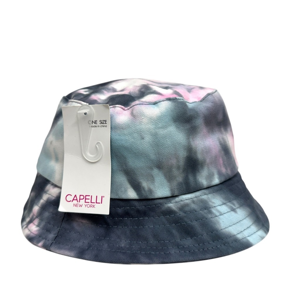Capelli New York Tie Dye Bucket Hat Beach Casual Summer Womens Size One Size